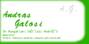 andras galosi business card